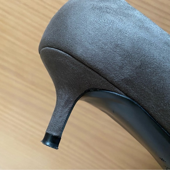 Zara faux suede kitten heels grey - Picture 6 of 8